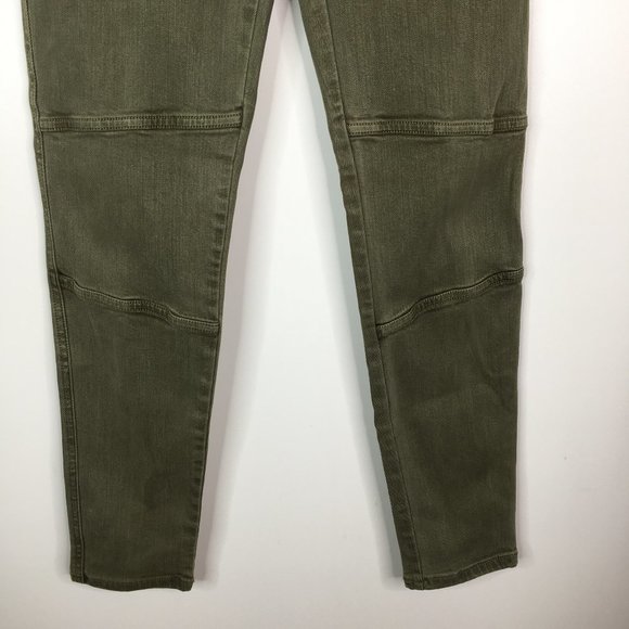 Liverpool Maternity Olive Denim Ankle Cargo Pants - Picture 3 of 9
